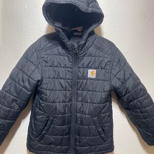 Carhartt Black Puffer Jacket 103912 BLK Size Youth XS